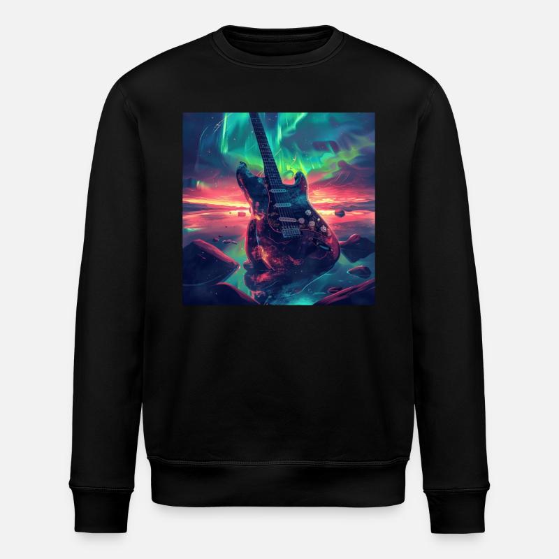 Gitarre - Stanley/Stella Unisex Bio-Sweatshirt ROLLER - Schwarz