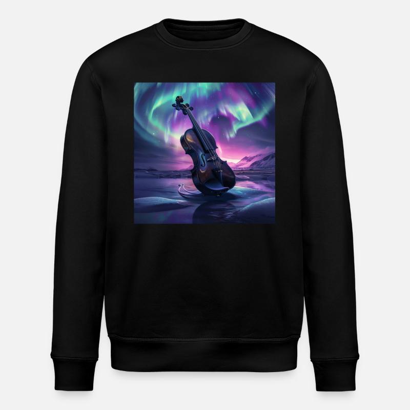 Violine - Stanley/Stella Unisex Bio-Sweatshirt ROLLER - Schwarz