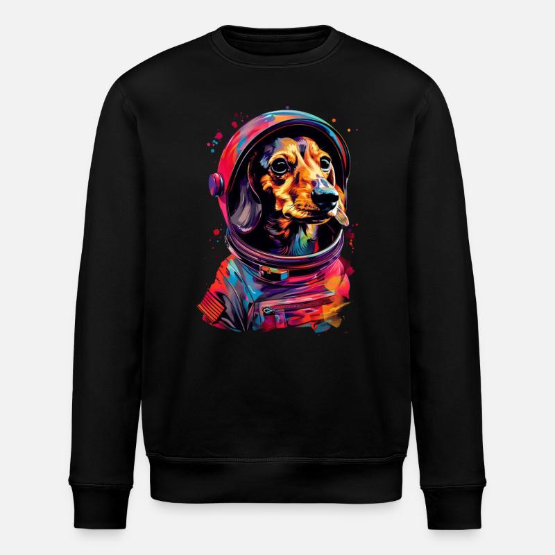 Dackel - Stanley/Stella Unisex Bio-Sweatshirt ROLLER - Schwarz