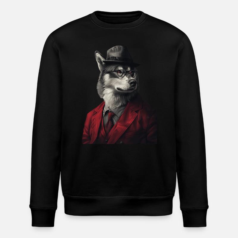 Alaskan Malamute - Stanley/Stella Unisex Bio-Sweatshirt ROLLER - Schwarz