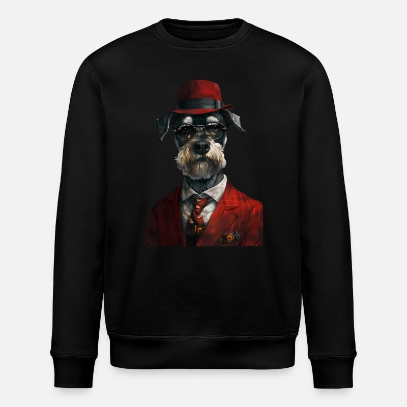 Schnauzer - Stanley/Stella Unisex Bio-Sweatshirt ROLLER - Schwarz