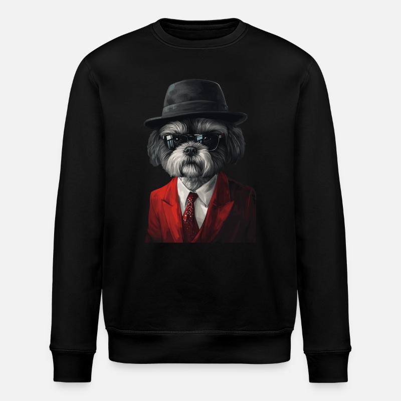 Shih Tzu - Stanley/Stella Unisex Bio-Sweatshirt ROLLER - Schwarz