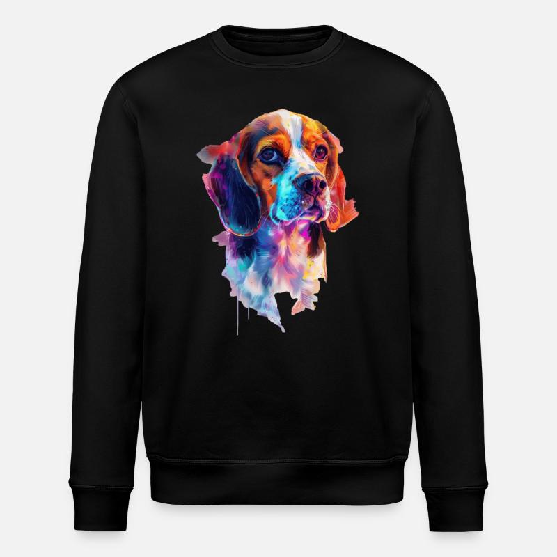 Beagle - Stanley/Stella Unisex Bio-Sweatshirt ROLLER - Schwarz