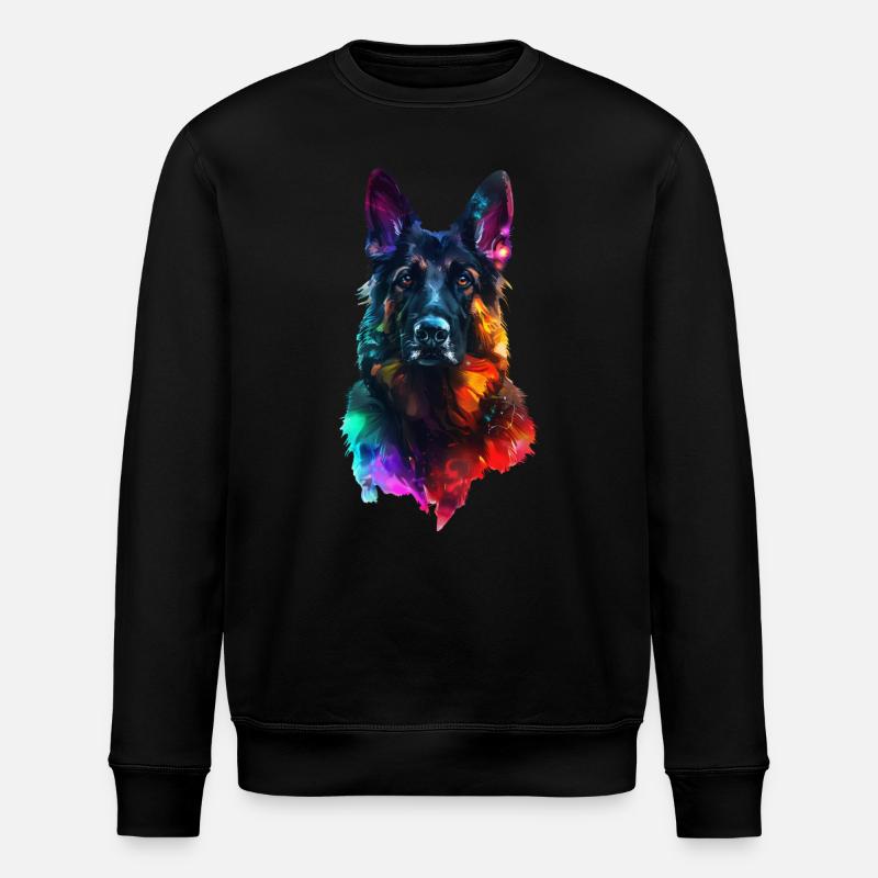 Deutscher Schäferhund - Stanley/Stella Unisex Bio-Sweatshirt ROLLER - Schwarz