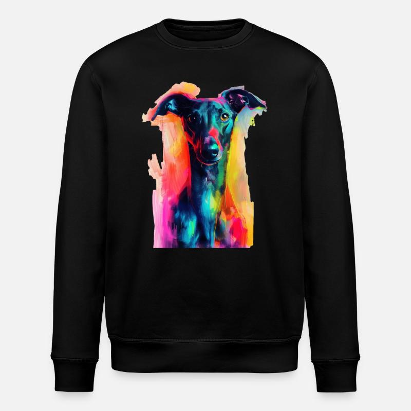 Windhund - Stanley/Stella Unisex Bio-Sweatshirt ROLLER - Schwarz