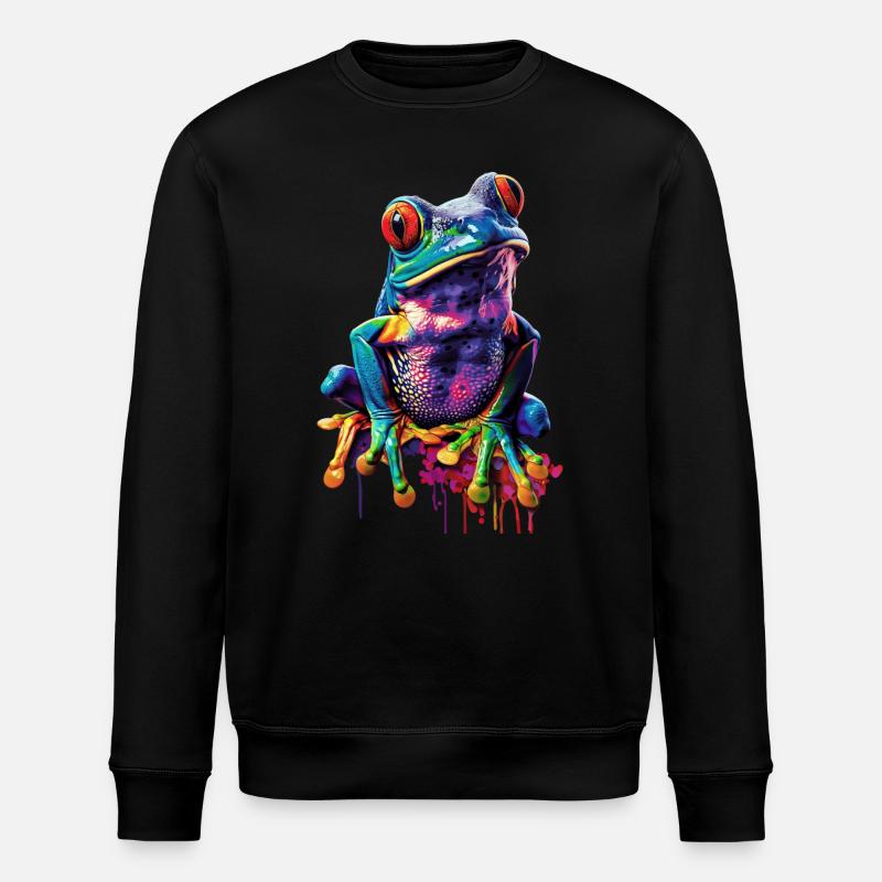 Frosch - Stanley/Stella Unisex Bio-Sweatshirt ROLLER - Schwarz