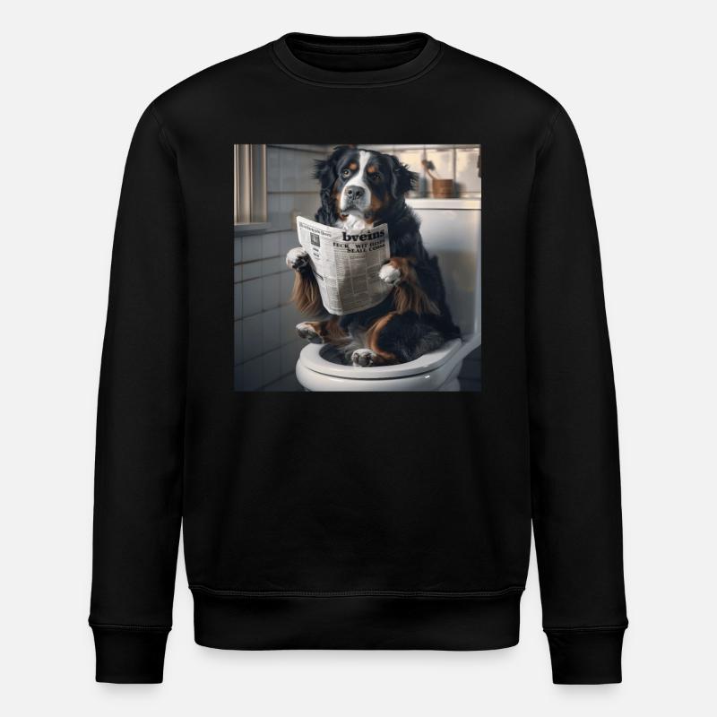 Berner Sennenhund - Stanley/Stella Unisex Bio-Sweatshirt ROLLER - Schwarz