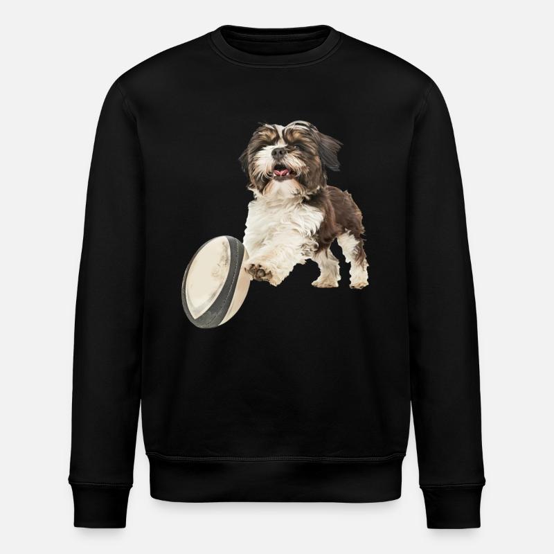 Shih Tzu - Stanley/Stella Unisex Bio-Sweatshirt ROLLER - Schwarz
