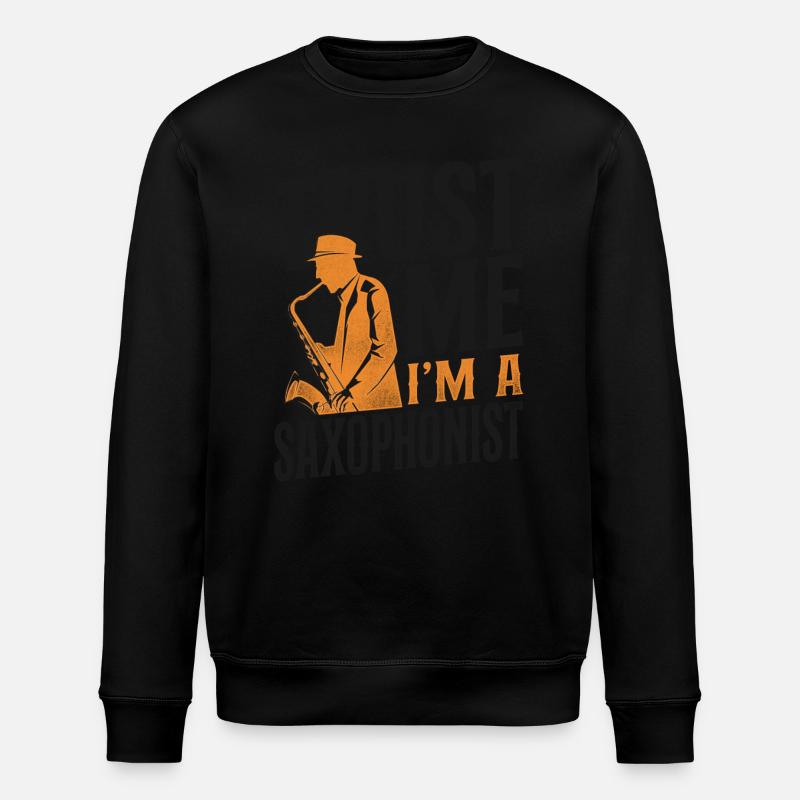 Saxophone Trust Me I'm A - Stanley/Stella Unisex Bio-Sweatshirt ROLLER - Schwarz