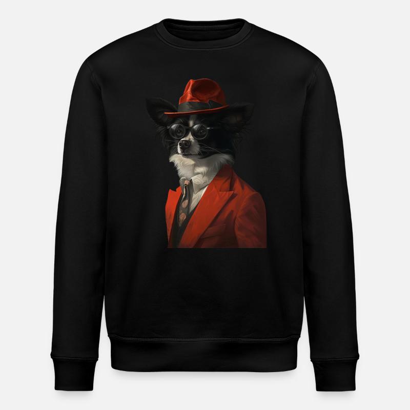 Schmetterling - Stanley/Stella Unisex Bio-Sweatshirt ROLLER - Schwarz