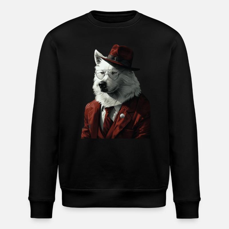 Samojede - Stanley/Stella Unisex Bio-Sweatshirt ROLLER - Schwarz