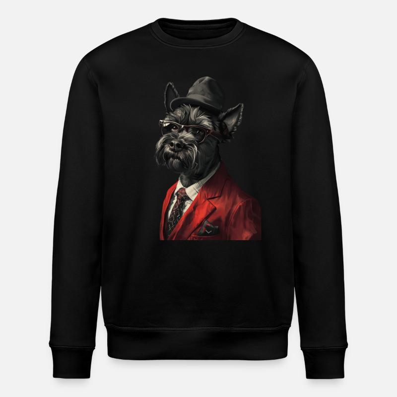 Scottish Terrier - Stanley/Stella Unisex Bio-Sweatshirt ROLLER - Schwarz