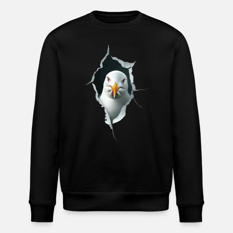 Möwe - Stanley/Stella Unisex Bio-Sweatshirt ROLLER - Schwarz