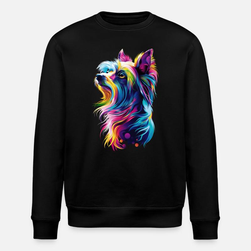 Chinesischer Schopfhund - Stanley/Stella Unisex Bio-Sweatshirt ROLLER - Schwarz