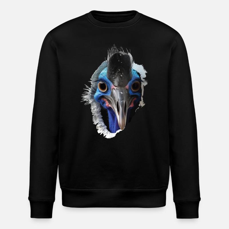 Kasuar - Stanley/Stella Unisex Bio-Sweatshirt ROLLER - Schwarz