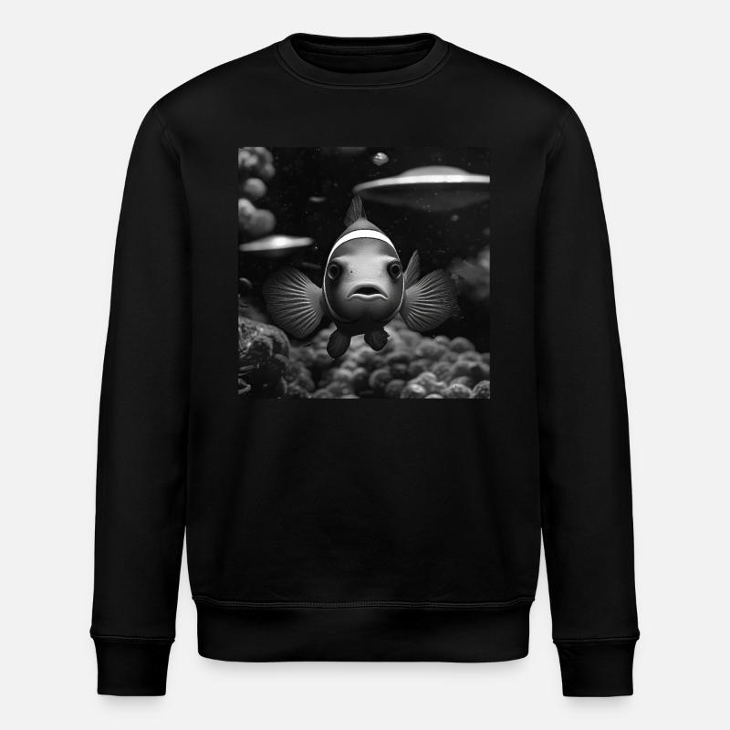 Clownfisch - Stanley/Stella Unisex Bio-Sweatshirt ROLLER - Schwarz