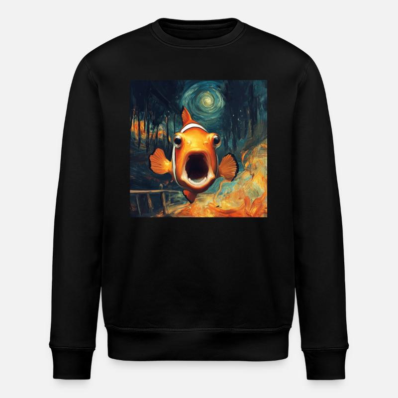 Clownfisch - Stanley/Stella Unisex Bio-Sweatshirt ROLLER - Schwarz