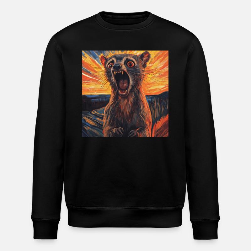 Nasenbär - Stanley/Stella Unisex Bio-Sweatshirt ROLLER - Schwarz