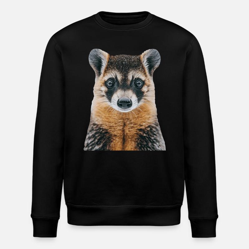 Nasenbär - Stanley/Stella Unisex Bio-Sweatshirt ROLLER - Schwarz