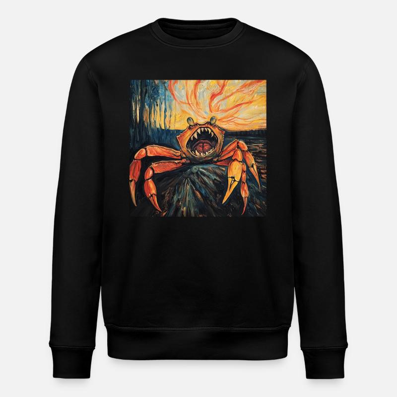 Krabbe - Stanley/Stella Unisex Bio-Sweatshirt ROLLER - Schwarz