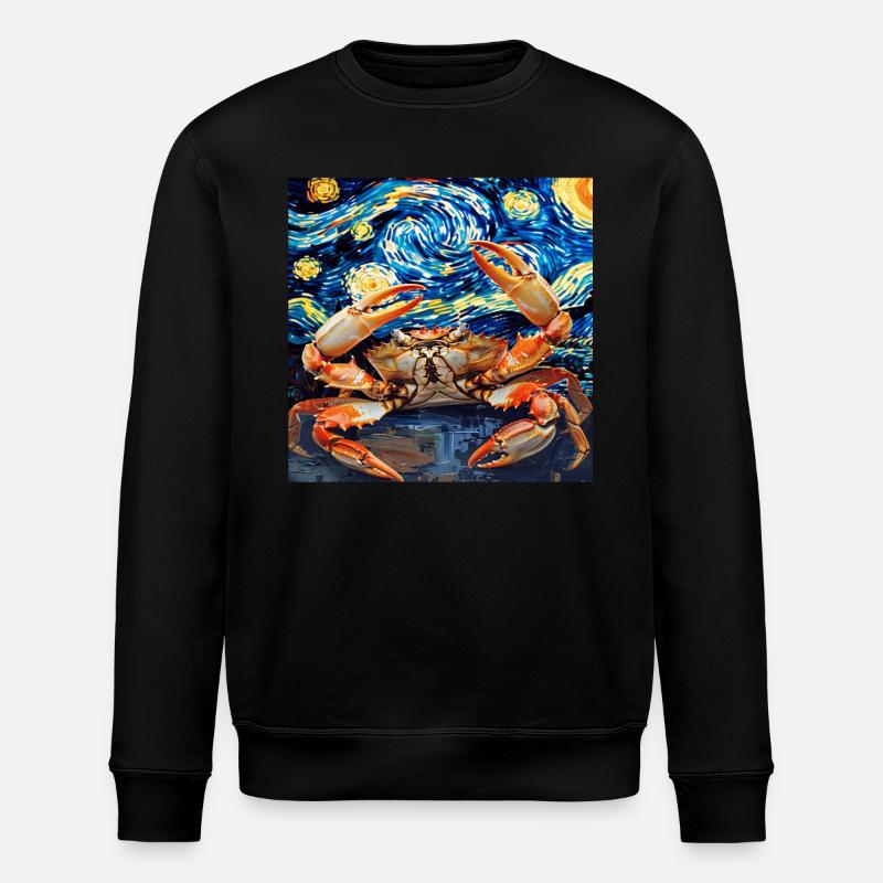 Krabbe - Stanley/Stella Unisex Bio-Sweatshirt ROLLER - Schwarz