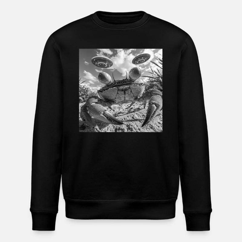 Krabbe - Stanley/Stella Unisex Bio-Sweatshirt ROLLER - Schwarz