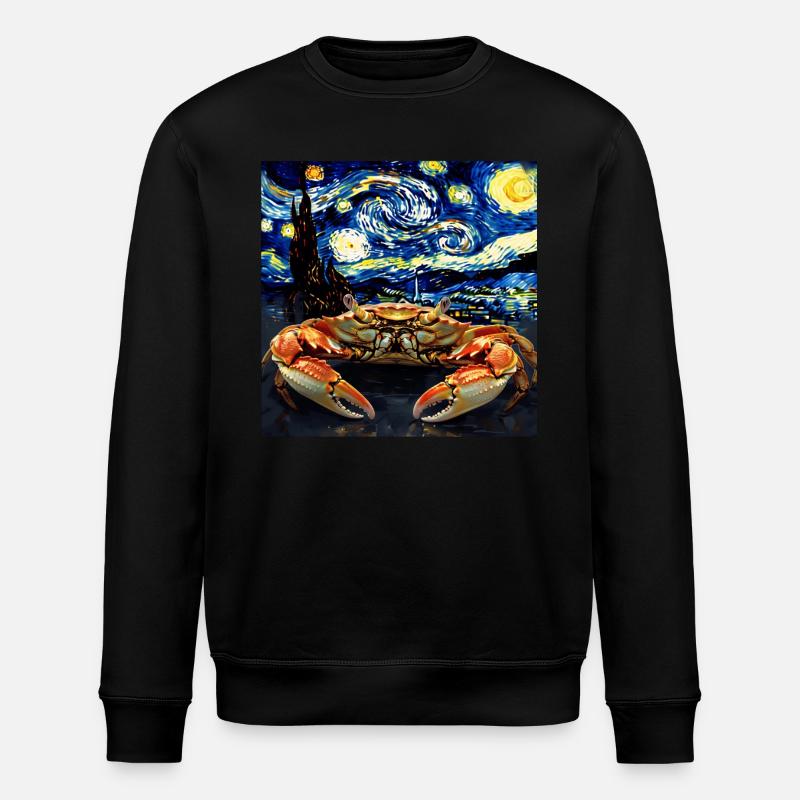 Krabbe - Stanley/Stella Unisex Bio-Sweatshirt ROLLER - Schwarz