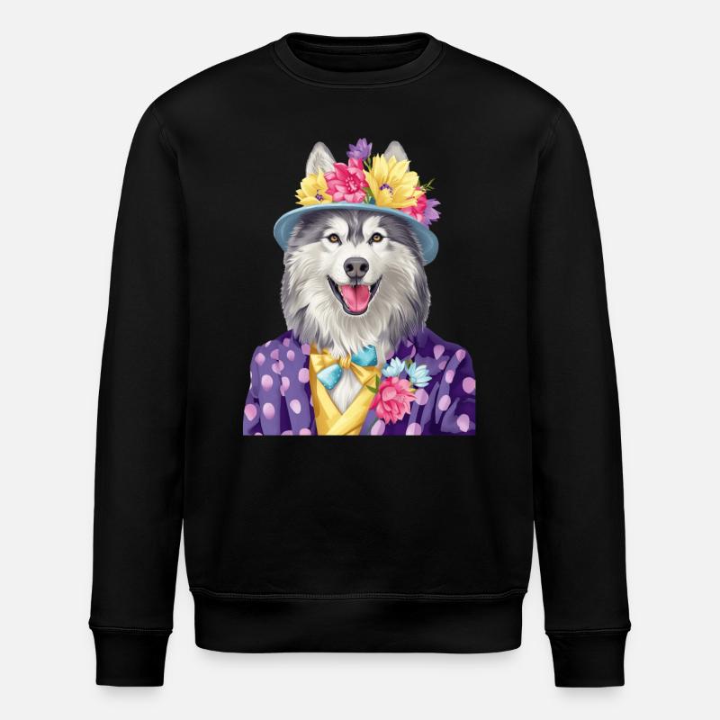 Alaskan Malamute - Stanley/Stella Unisex Bio-Sweatshirt ROLLER - Schwarz