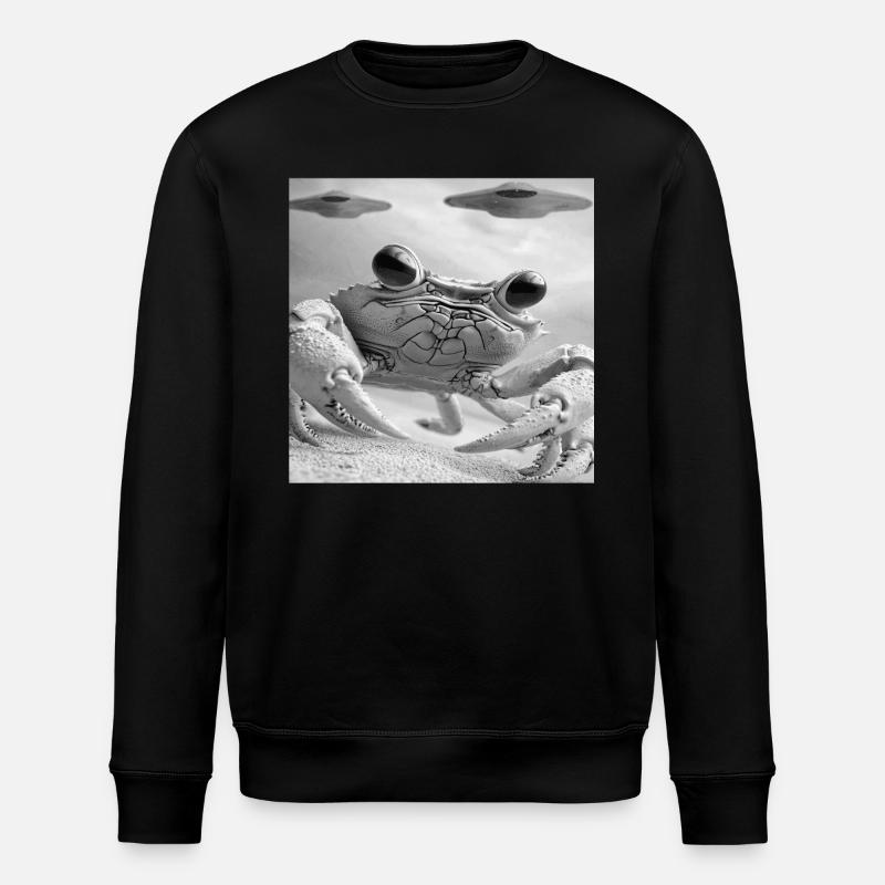 Krabbe - Stanley/Stella Unisex Bio-Sweatshirt ROLLER - Schwarz