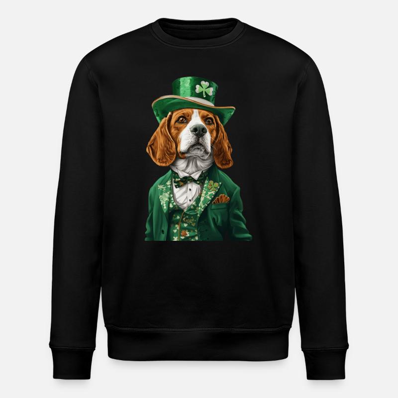 Beagle - Stanley/Stella Unisex Bio-Sweatshirt ROLLER - Schwarz