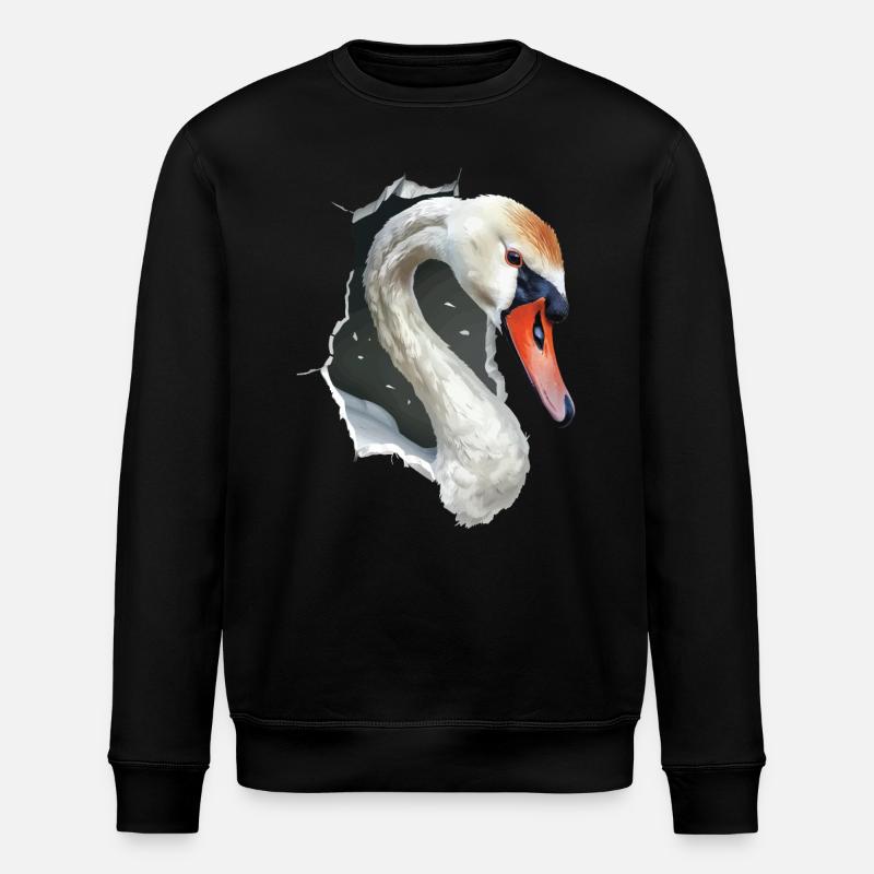 Schwan - Stanley/Stella Unisex Bio-Sweatshirt ROLLER - Schwarz