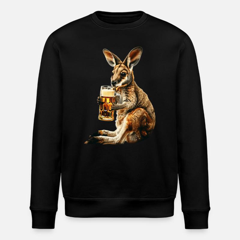 Wallaby Bier - Stanley/Stella Unisex Bio-Sweatshirt ROLLER - Schwarz