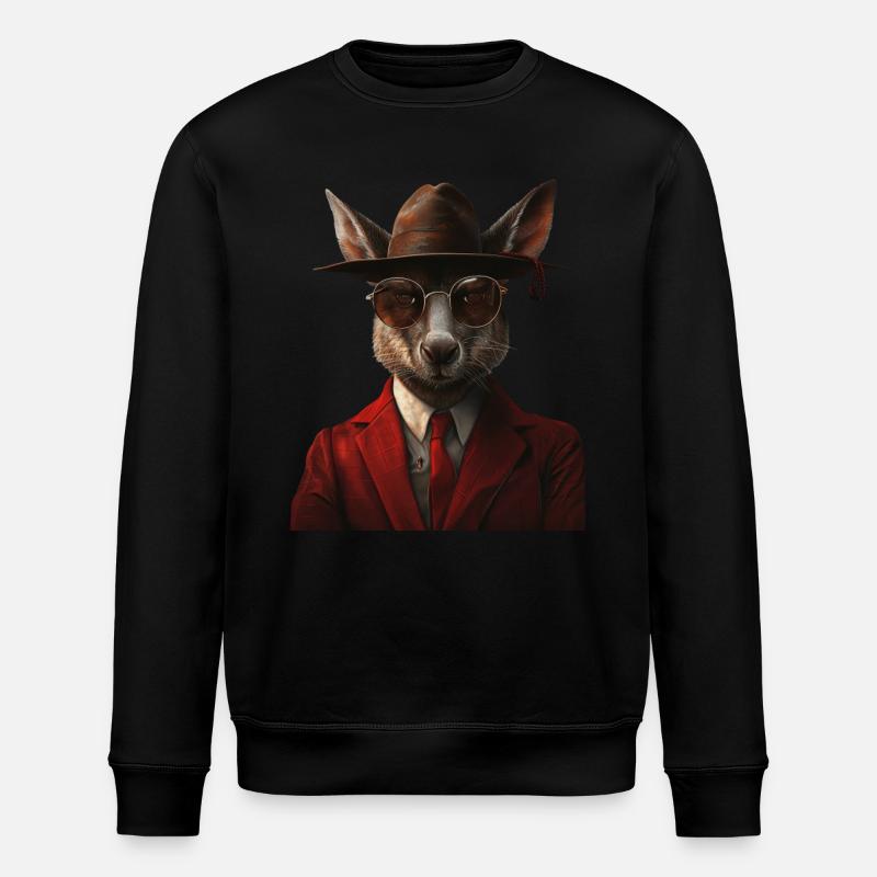 Wallaby - Stanley/Stella Unisex Bio-Sweatshirt ROLLER - Schwarz