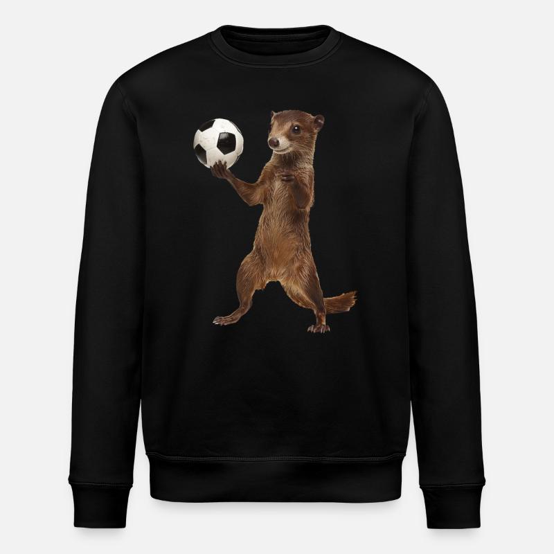 Hermelin - Stanley/Stella Unisex Bio-Sweatshirt ROLLER - Schwarz