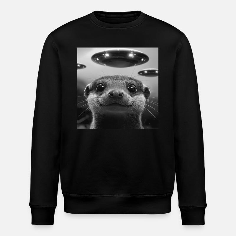 Hermelin - Stanley/Stella Unisex Bio-Sweatshirt ROLLER - Schwarz