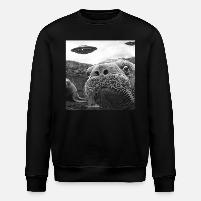 Walross - Stanley/Stella Unisex Bio-Sweatshirt ROLLER - Schwarz