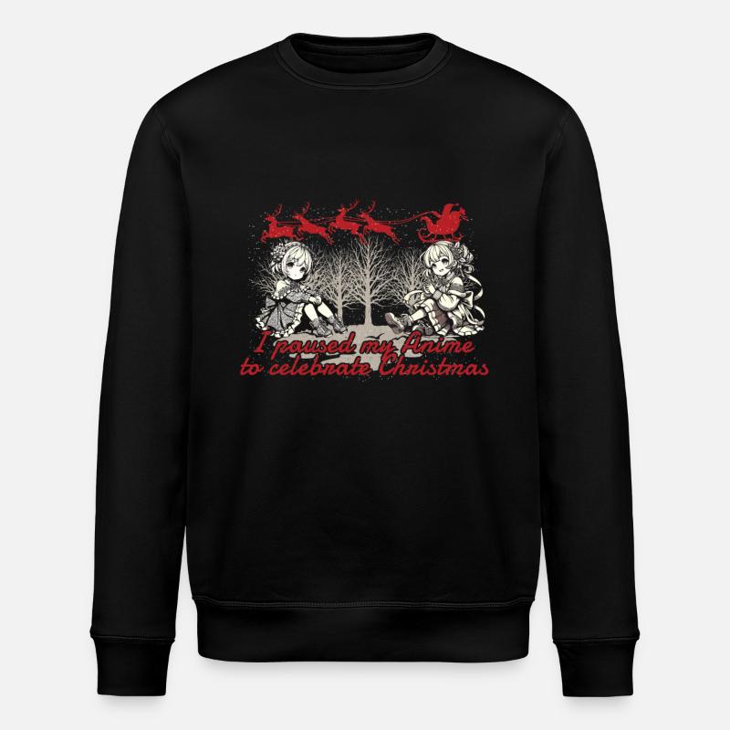 Style Kawaii de Noël animé - Sweat bio ROLLER Stanley/Stella Unisexe - noir