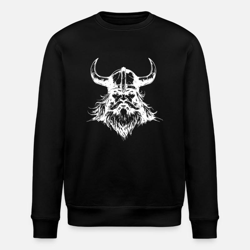 Tête de Viking - Sweat bio ROLLER Stanley/Stella Unisexe - noir