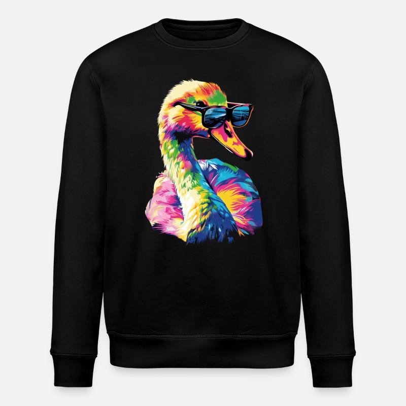 Schwan - Stanley/Stella Unisex Bio-Sweatshirt ROLLER - Schwarz