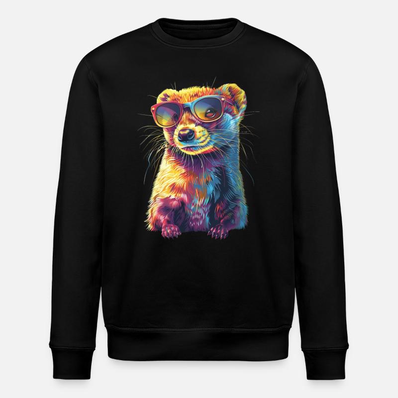 Wiesel - Stanley/Stella Unisex Bio-Sweatshirt ROLLER - Schwarz