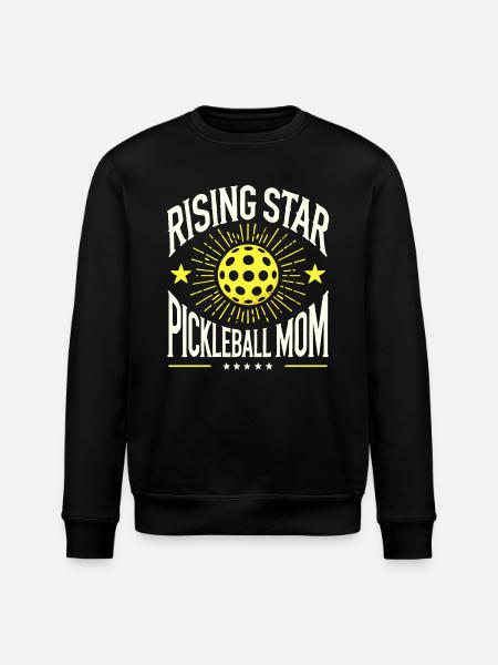 Rising Star Pickleball Mom - Stanley/Stella ROLLER Unisex Organic Sweatshirt - black