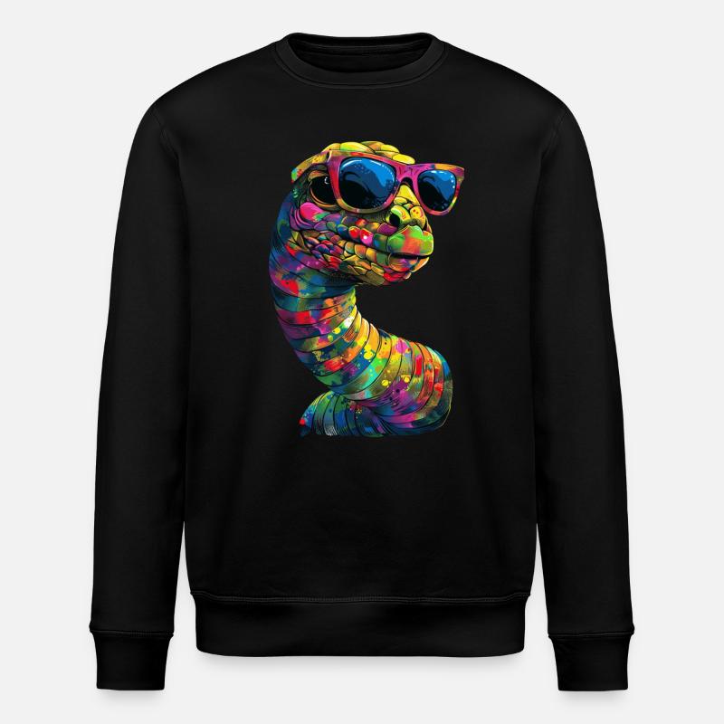 Wurm - Stanley/Stella Unisex Bio-Sweatshirt ROLLER - Schwarz