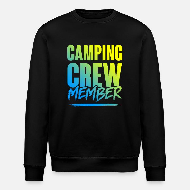 Camping Crew - Stanley/Stella ROLLER Unisex Organic Sweatshirt - black