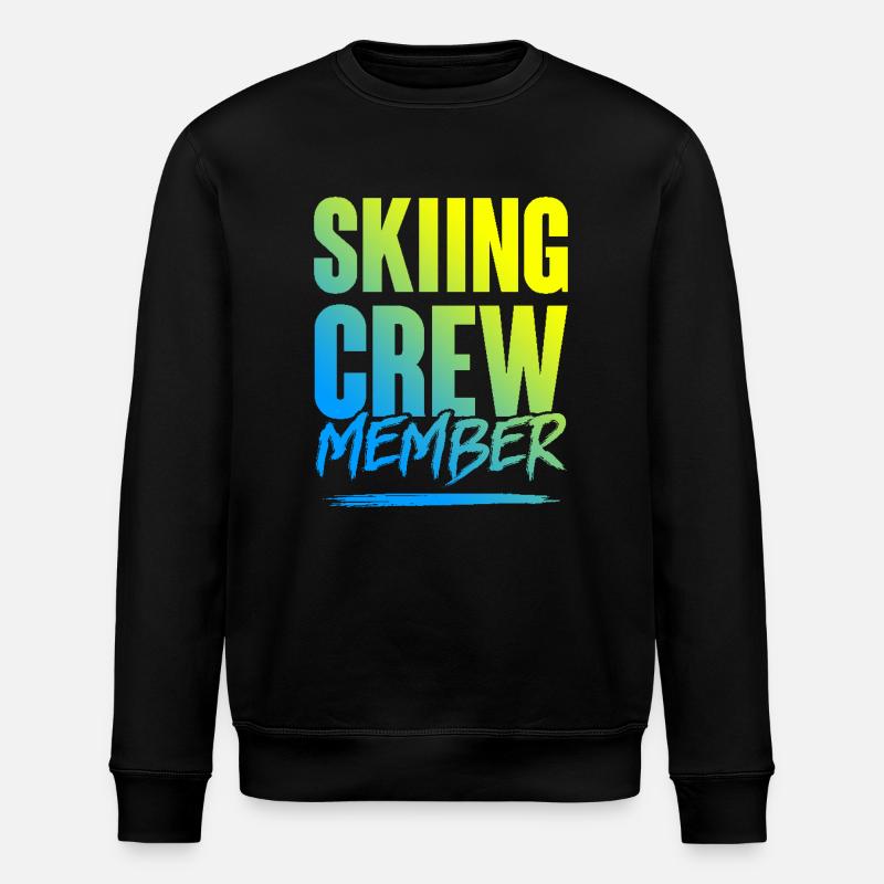 Skiing Crew - Stanley/Stella Unisex Bio-Sweatshirt ROLLER - Schwarz
