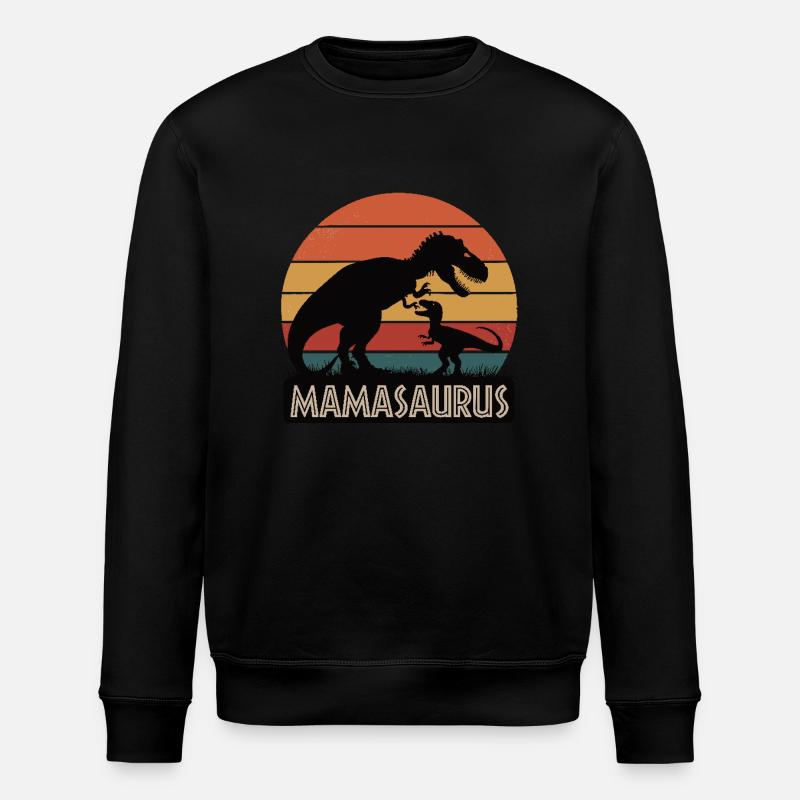 Mamasaurus - Stanley/Stella Unisex Bio-Sweatshirt ROLLER - Schwarz