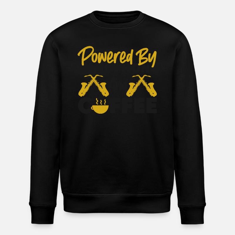 Saxophone Coffee Powered By - Stanley/Stella Unisex Bio-Sweatshirt ROLLER - Schwarz