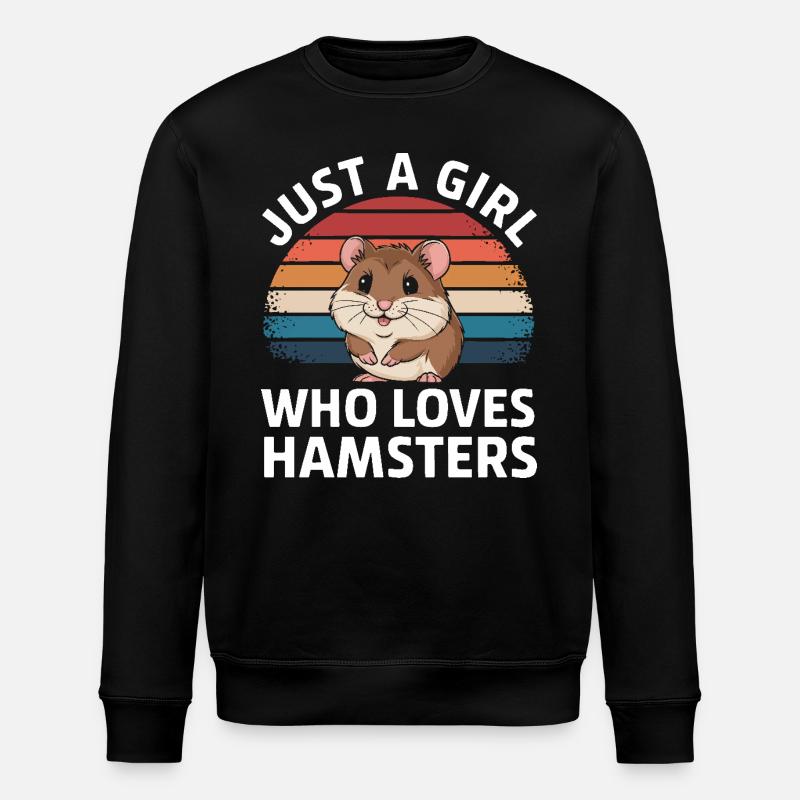 Hamster - Sweat bio ROLLER Stanley/Stella Unisexe - noir