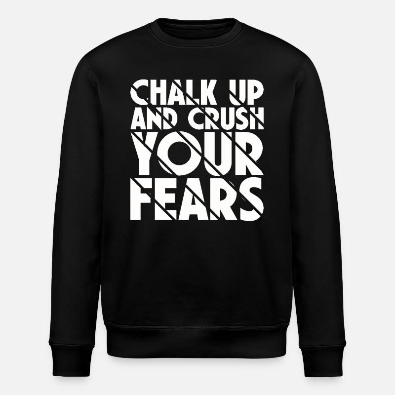 Bouldering Chalk Up Boulderer - Stanley/Stella ROLLER Unisex Organic Sweatshirt - black