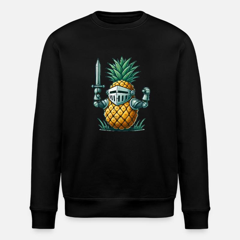 Ananas Ritter - Stanley/Stella Unisex Bio-Sweatshirt ROLLER - Schwarz