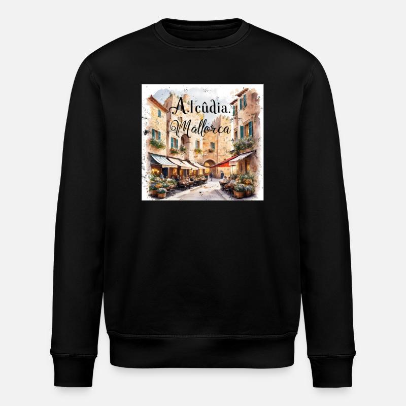 Alcudia Mallorca - Stanley/Stella Unisex Bio-Sweatshirt ROLLER - Schwarz